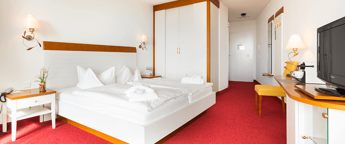 Gemütliches Doppelzimmer mit Meerblick im Westdeck