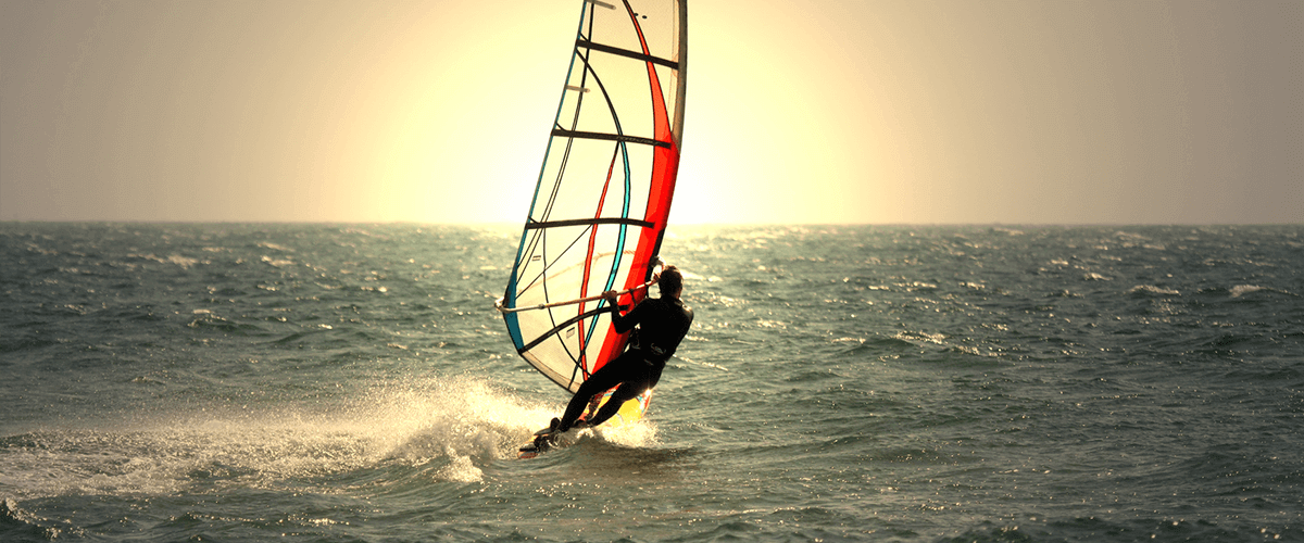 Surfer auf der Nordsee